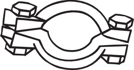 Colier sistem esapament (49mm) potrivit CITROEN 2 CV, ACADIANE, GS, LNA, VISA; FIAT DUNA, ELBA 0.4-1.7D 03.63-12.96 [1]