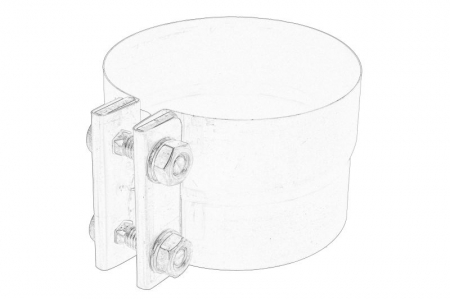 Set montaj esapament - Colier sistem esapament potrivit IVECO