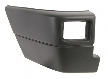 Elemente bara - Colt bara protectie Spate Stanga (cu gaura pentru lampa de ceata, negru) potrivit VW TRANSPORTER T4 -08.96