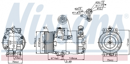 Compresor clima Ac - Compresor AC clima OPEL ASTRA H, ASTRA H CLASSIC, ASTRA H GTC, ZAFIRA / ZAFIRA FAMILY B, ZAFIRA B 1.7D dupa 2004