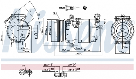 Compresor clima Ac - Compresor AC clima OPEL ASTRA H, ASTRA H GTC, ZAFIRA / ZAFIRA FAMILY B, ZAFIRA B 1.9D intre 2004-2015