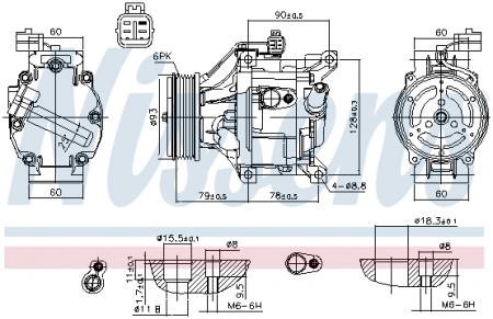 Piese Auto - Compresor AC clima TOYOTA COROLLA, COROLLA VERSO 1.4-2.0D intre 2001-2008