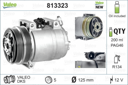 Compresor clima Ac - Compresor AC clima VOLVO C30, C70 II, S40 II, V50; FORD FOCUS C-MAX, FOCUS II, KUGA I 1.4-2.5 intre 2003-2013