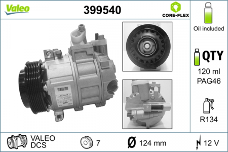 Compresor clima Ac - Compresor clima auto aer conditionat potrivit MERCEDES C (C204), C (CL203), C T-MODEL (S203), C T-MODEL (S204), C (W203), C (W204), CLC (CL203), CLK (A209), CLK (C209), CLS (C218) 1.6-5.5 05.02-