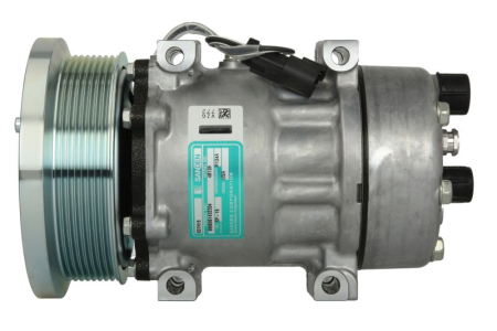 Compresor clima Ac - Compresor climatizare 12V potrivit CATERPILLAR 140M, 160M, 966H, 972H, AD63, TH220B; CHALLENGER MT 745D, MT 755D, MT 765D, MT 845E, MT 855E, MT 865 C, MT 865E; CLAAS 4000, 4500