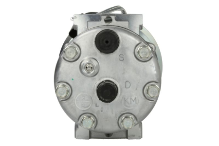 Compresor climatizare 12V potrivit CATERPILLAR 140M, 160M, 966H, 972H, AD63, TH220B; CHALLENGER MT 745D, MT 755D, MT 765D, MT 845E, MT 855E, MT 865 C, MT 865E; CLAAS 4000, 4500 [1]