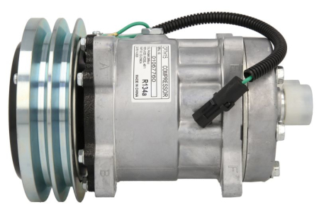 Compresor clima Ac - Compresor climatizare 24V (R134a) potrivit CASE IH 1150G, 521D, 621 B, 621 D, 721 B, 721 C, 821 C, 921 B, 921 C, 921 E; NEW HOLLAND TJ 275, TJ 280, 110, 110TC, 130, 270B