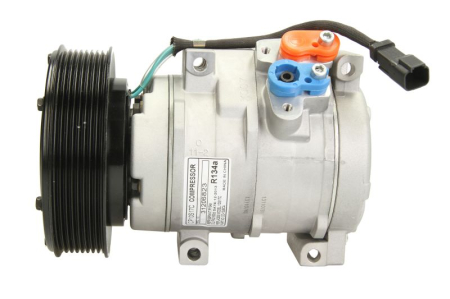 Compresor clima Ac - Compresor climatizare 24V (R134a) potrivit CATERPILLAR 2290, 2390, 2391, 2491, 2590, 325C, 325CL, 345 GC, 345C, 345CL, 365C, 365C L, 385B, 385C, 385C L MH, 385CL, 521, 522, 532, 541 II