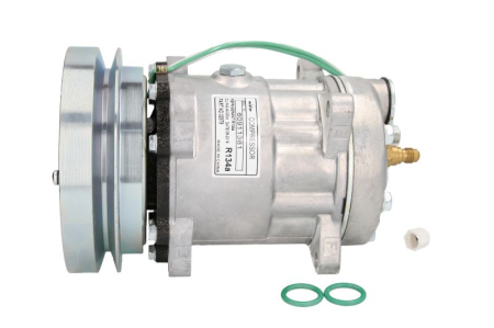 Compresor clima Ac - Compresor climatizare 24V (R134a) potrivit CATERPILLAR 924G, 928G, 930G, 950G, 953B, 962G, 973C