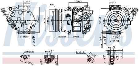 Compresor clima Ac - Compresor climatizare aer conditionat potrivit LEXUS ES; TOYOTA CAMRY 2.0/2.5 09.11-