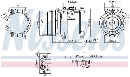 Compresor clima Ac - Compresor climatizare potrivit CHEVROLET SPARK 1.0-1.2LPG dupa 2010