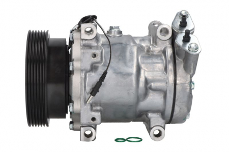 Compresor clima Ac - Compresor climatizare potrivit DACIA LOGAN, LOGAN EXPRESS, LOGAN MCV, SANDERO; LADA LARGUS; RENAULT LOGAN I 1.4-1.6LPG 09.04-