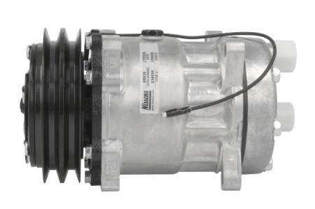 Compresor clima Ac - Compresor climatizare (R134a) potrivit CASE IH 436, 446, 525; DEUTZ FAHR 1130 TTV, 1145 TTV, 1160 TTV, 410 TTV, 420 TTV, 430 TTV, 610 TTV, 620 TTV, 630 TTV, 29.6, 29.6 LP, 35.7, 40.8, 40.9