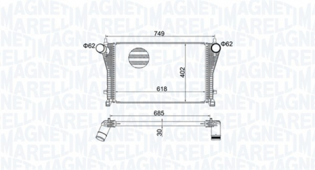 Intercooler - Compresor intercooler potrivit AUDI A3, Q2, Q3, TT; SEAT ATECA, LEON, LEON SC, LEON ST, LEON/HATCHBACK; SKODA KAROQ, KODIAQ I, OCTAVIA III, SUPERB III; VW ARTEON, ARTEON SHOOTING BRAKE 1.2-2.0D dupa 2