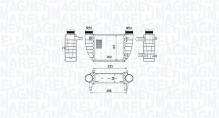 Intercooler - Compresor intercooler potrivit AUDI A4 B7; SEAT EXEO, EXEO ST 1.6/2.0/2.0D 2004-2013