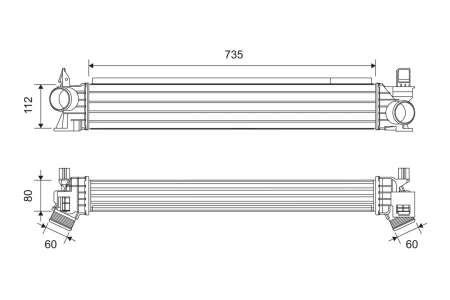Intercooler - Compresor intercooler potrivit CITROEN JUMPER II; FIAT DUCATO; OPEL MOVANO C; PEUGEOT BOXER 2.0D-3.0D 04.06-