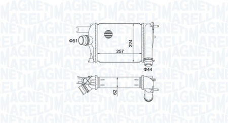 Intercooler - Compresor intercooler potrivit DACIA DOKKER, DOKKER/MINIVAN, DUSTER, DUSTER/SUV, LODGY, LOGAN II, LOGAN MCV II, SANDERO II; RENAULT ARKANA I, CAPTUR I, CLIO IV, CLIO IV/HATCHBACK 0.9-1.6LPG dupa 2008