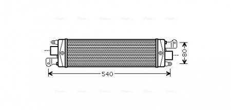 Compresor intercooler potrivit FIAT PALIO, SIENA, STRADA 1.3D 06.03- [2]