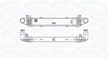 Compresor intercooler potrivit MERCEDES C T-MODEL (S204), C (W204), E (W212) 1.8/1.8CNG/2.1D 01.07-12.15