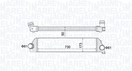 Intercooler - Compresor intercooler potrivit NISSAN NV400; OPEL MOVANO B; RENAULT MASTER III 2.3D dupa 2010