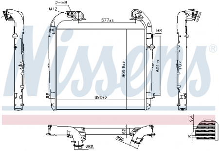 Compresor intercooler potrivit SCANIA G I, P I, R I DC09.108-DC9.39 2004-2019 [2]