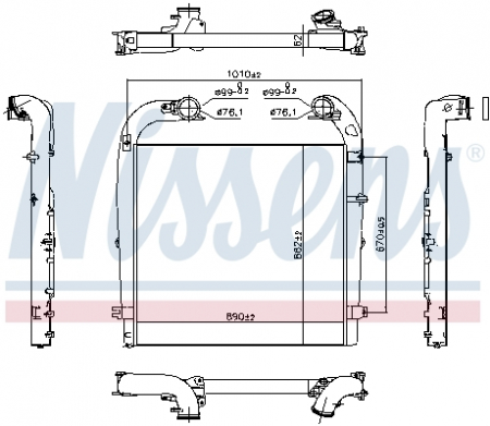 Compresor intercooler potrivit SCANIA G I, P I, R I, R II, S DC13.05-DT16.08 dupa 2004 [2]