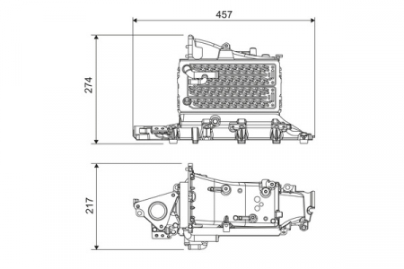 Compresor intercooler potrivit SKODA KODIAQ; VW PASSAT ALLTRACK B8, PASSAT B8 2.0D 08.14-