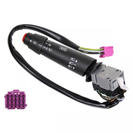 Comutator coloana directie (Claxon; Indicatorii; lumini; stergatoare, negru) potrivit MERCEDES ACTROS, ACTROS MP2 / MP3, ATEGO, ATEGO 2, AXOR, AXOR 2, CONECTO (O 345), ECONIC 01.70- [2]