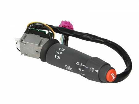 Comutatori - Comutator coloana directie (Claxon; Indicatorii; lumini; stergatoare, negru) potrivit MERCEDES ACTROS, ACTROS MP2 / MP3, ATEGO, ATEGO 2, AXOR, AXOR 2, ECONIC, UNIMOG 09.88-