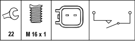 Comutator lampa marsarier potrivit FORD C-MAX, C-MAX II, ECOSPORT, FIESTA VI, FIESTA VII, FOCUS C-MAX, FOCUS II, FOCUS III, FOCUS III/HATCHBACK, FOCUS III/KOMBI, FOCUS II/KOMBI 10.00- [3]