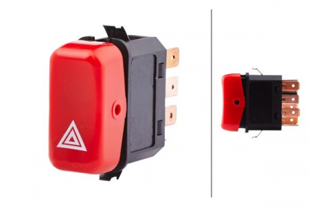 Comutatori - Comutator lumini avarie potrivit MERCEDES ACTROS, ATEGO, ATEGO 2, ATEGO 3, AXOR, AXOR 2, CITARO (O 530), CONECTO (O 345), ECONIC, ECONIC 2, INTOURO, LK/LN2, MK, O 301, O 303, O 404 01.55-