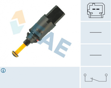 Electrica - Comutator lumini frana CITROEN BERLINGO, XSARA; PEUGEOT 206, 206+, PARTNER dupa 1996