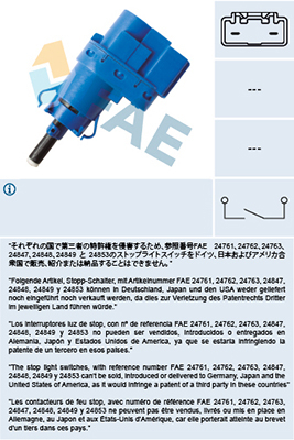 Electrica - Comutator lumini frana MAZDA 2, 3, 5, 6 intre 2003-2015