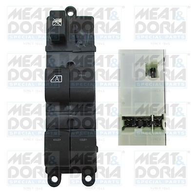 Electrica - Comutator macara geam Fata Stanga potrivit NISSAN NOTE, QASHQAI I 1.2-2.0D 02.07-
