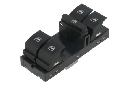 Electrica - Comutator macara geam Fata Stanga potrivit SEAT ALTEA, ALTEA XL, IBIZA IV, IBIZA IV SC, IBIZA IV ST, LEON, TOLEDO III; VW AMAROK, CC B7, GOLF PLUS V, GOLF V, GOLF VI 1.2-3.6 02.03-