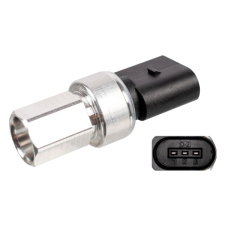 Elemente sistem climatizare - Comutator presiune aer conditionat potrivit AUDI A1, A2, A3, A4 B6, A4 B7, A6 C5, A8 D3, ALLROAD C5, Q3, Q7, TT; PORSCHE 718 BOXSTER, 718 BOXSTER SPYDER, 718 CAYMAN 0.8DH-Electric dupa 1993