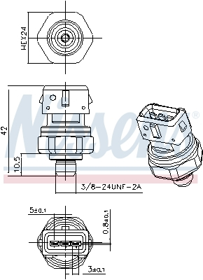 Elemente sistem climatizare - Comutator presiune aer conditionat potrivit VOLVO S60 III, S90 II, V60 I, V60 II, V90 II, XC40, XC60 II, XC90 II 1.5-2.0H dupa 2014