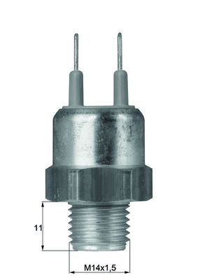 Ventilator - Comutator temperatura ventilator radiator potrivit BMW 3 (E21), 3 (E30), 5 (E12), 5 (E28), 6 (E24), 7 (E23) 2.0-3.5 1972-1993 (cu garnitura)