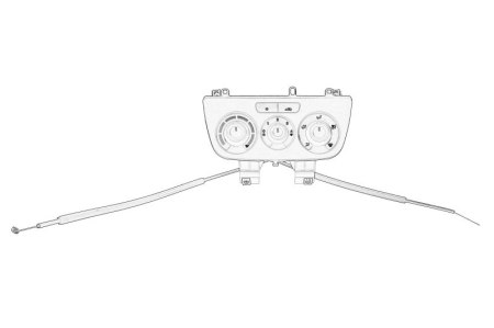 Elemente sistem climatizare - Comutator ventilator cu conectori; directia fluxului de aer; manual A / C; puterea fluxului de aer potrivit FIAT DOBLO, DOBLO CARGO 1.3D-2.0D dupa 2010