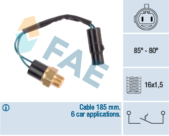 Elemente sistem racire - Comutator ventilator temperatura radiator HYUNDAI LANTRA I, S 1.5/1.6 intre 1990-1996