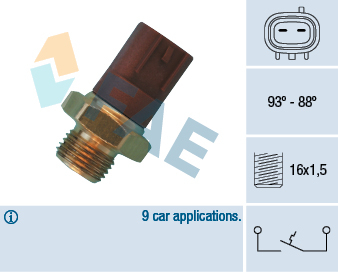 Elemente sistem racire - Comutator ventilator temperatura radiator SUZUKI SWIFT, SWIFT II, VITARA 1.3/1.6 intre 1988-2001