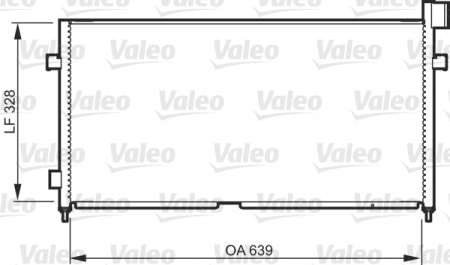 Condensator A/C 341x677x16 potrivit VOLVO FM10, FM12, FM7, FM9 08.98-09.05 [2]