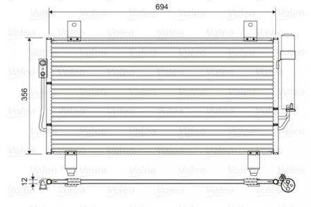 Radiator clima Ac - Condensator A/C potrivit MITSUBISHI OUTLANDER III 2.0-3.0 dupa 2012 - (cu uscator)