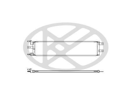 Condensator A/C potrivit Kia EV6 Electric dupa 2021 - aluminiu, 139×626×16 mm [1]