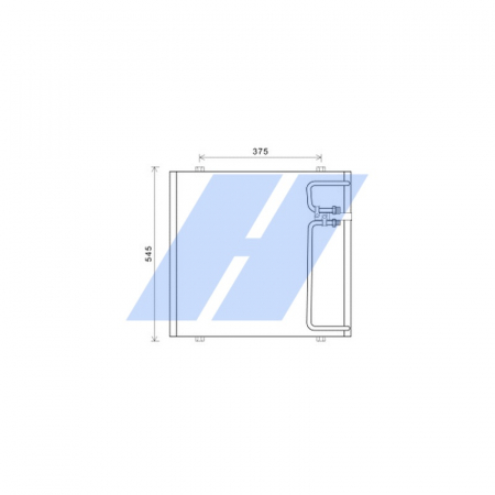 Condensator climatizare 520x515x18 potrivit FENDT 916 FAVORIT, 920 FAVORIT, 926 FAVORIT [2]