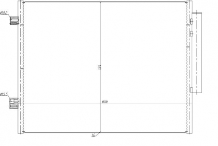 Condensator climatizare (cu uscator) potrivit ALFA ROMEO GIULIA, STELVIO 2.0/2.2D/2.9 10.15-