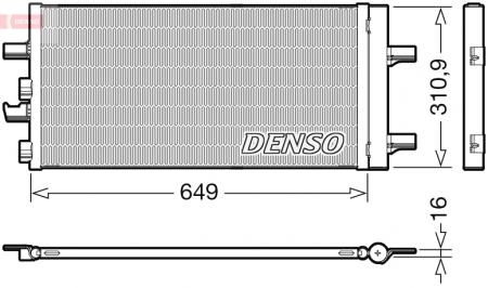 Condensator climatizare (cu uscator) potrivit BMW 1 (F40), 2 (F45), 2 GRAN COUPE (F44), 2 GRAN TOURER (F46), 2 GRAN TOURER VAN (F46), X1 (F48), X2 (F39); MINI (F55), (F56), (F57), CLUBMAN (F54) 1.2-2.