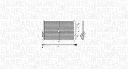 Condensator climatizare (cu uscator) potrivit BMW X3 (E83), X3 (F25), X4 (F26) 1.6-3.0D 09.07-03.18 [1]