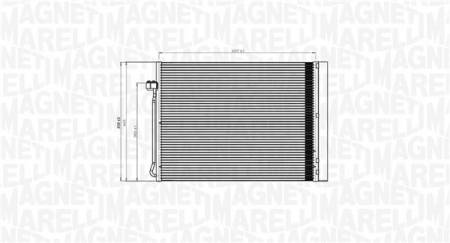 Climatizare - Condensator climatizare (cu uscator) potrivit BMW X5 (E70), X5 (F15, F85), X6 (E71, E72), X6 (F16, F86) 2.0-4.8 10.06-07.19