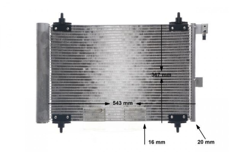 Condensator climatizare (cu uscator) potrivit CITROEN XSARA; PEUGEOT 406, 607 1.8-3.0 06.98-07.11 [3]